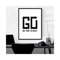 Постер в раме ПростоПостер GO! 760782992113, 50х70 см