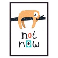Постер Дом Корлеоне Ленивец "34;Not now "34; 07-0591-40х60, 40х60 см