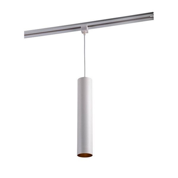 Трековый светильник светодиодный Jazzway PTR 2310 10w 4000K 30° WH 400мм на подвесе 1м IP40
