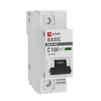 Выключатель автоматический EKF Basic mcb47100-1-100C-bas 1Р 230В 100А