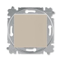 Переключатель проходной встраиваемый ABB Levit 1 клавиша, цвет кофе макиато/белый