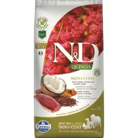 Сухой корм для собак для здоровья кожи и шерсти FARMINA N&D Quinoa Skin&Coat Утка Киноа 7 кг