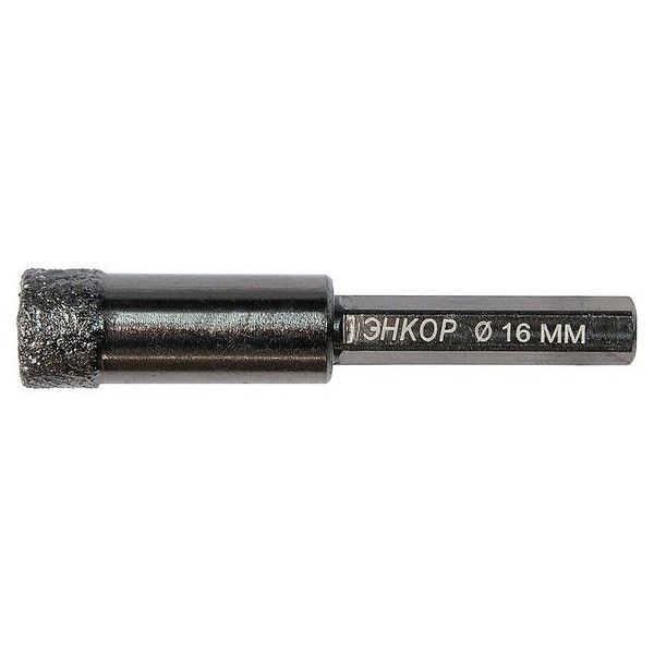 Сверло по керамике Энкор 48324, алмазное, 16 мм