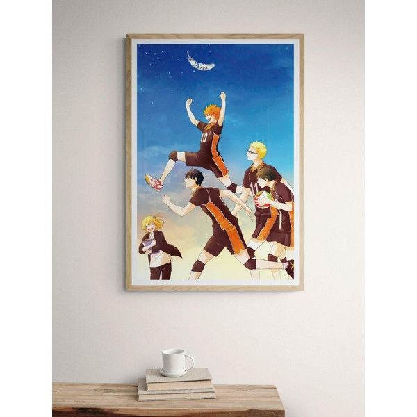 Плакат "34;Просто Постер "34; Аниме Волейбол. Хината и команда 90x120 в подарочном тубусе 600908778811