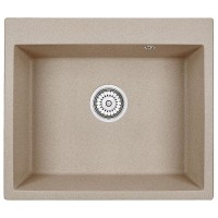 Кухонная мойка GRANULA кварцевая GR-6001 415*490 мм песок