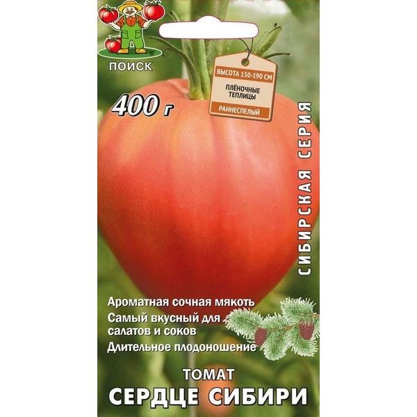 Семена Томат Сибирская серия «Сердце Сибири» (А), 1 г