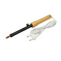 Паяльник Rexant 25 Вт с медным жалом и деревянной ручкой 12-0225