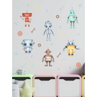 Декоративная наклейка для стены Lisadecor-shop Роботы S0024