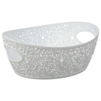 Корзина для хранения idea Кружево М 2378, 10х26х19.5 см