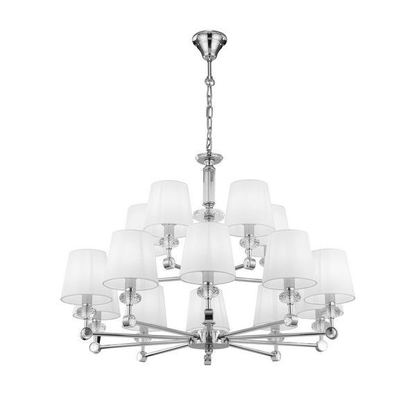 Люстра Maytoni Riverside MOD018PL-15CH E14 15 ламп 30 м²