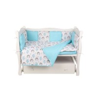 Комплект постельного белья Amarobaby Ежики AMARO-3018-Ez, 18 предметов