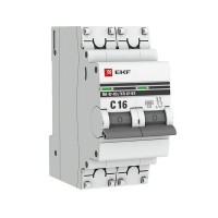 Выключатель автоматический EKF PROxima mcb4763-6-2-16C-pro 2Р 230В 16А