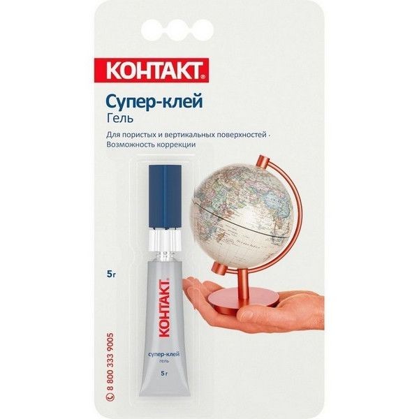 Супер-клей Контакт Гель, 5 г.