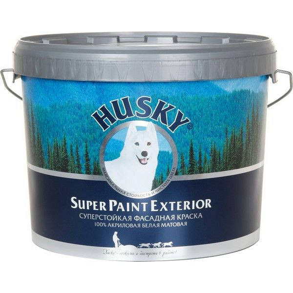 Краска фасадная Husky 10 л цвет белый