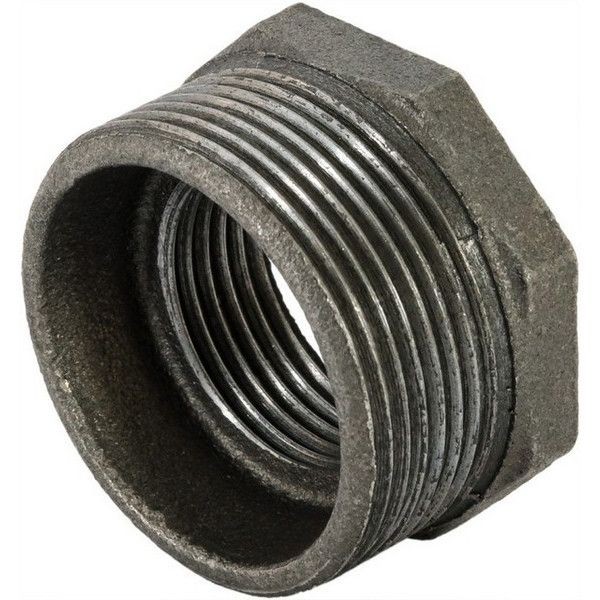 Футорка, 1.1/2x1 "34;, чугун, цвет чёрный