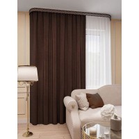 Штора Legrand, 280x150 см, цвет коричневый