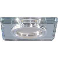 Светильник точечный встраиваемый Bohemia с LED-подсветкой под отверстие 60 мм, 2 м², цвет прозрачный
