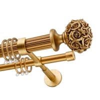 Декоративный карниз Selebrity двухрядный Розы Золото антик 33 мм, 200 см