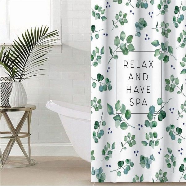 Шторка для ванной Этель Eucalyptus 5494680, 145х180 см