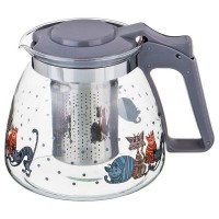 Заварочный чайник Agness Коты 885-021, 0.9 л