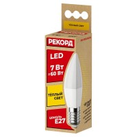 Светодиодная лампочка Рекорд 23881 E27 70 Лм 7 Вт