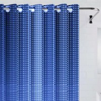 Штора для ванной Bath Plus 3D 200x180, синий