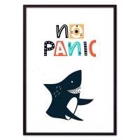 Постер Дом Корлеоне Акула "34;No panic "34; 07-0597-30х40, 30х40 см