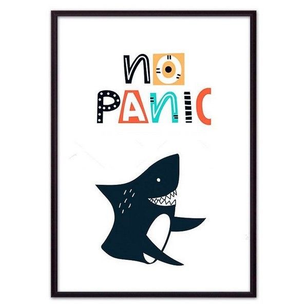 Постер Дом Корлеоне Акула "34;No panic "34; 07-0597-30х40, 30х40 см