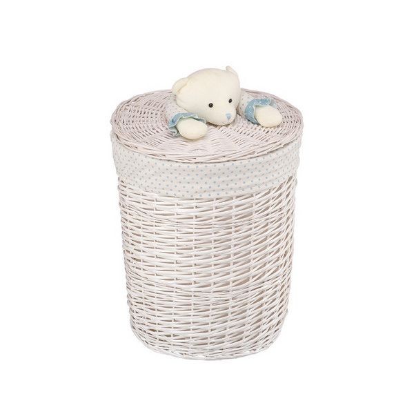 Корзина для хранения Natural House Медвежонок голубой EW-33 L, 45х45 см
