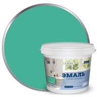 Эмаль акриловая матовая цвет зеленый 0.9 кг