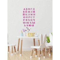 Декоративная наклейка для стены Lisadecor-shop Алфавит фиолет/фуксия S0037
