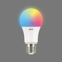 Лампа светодиодная Gauss E27 220-240 В 10 Вт груша матовая 880 лм, регулируемый цвет света RGBW