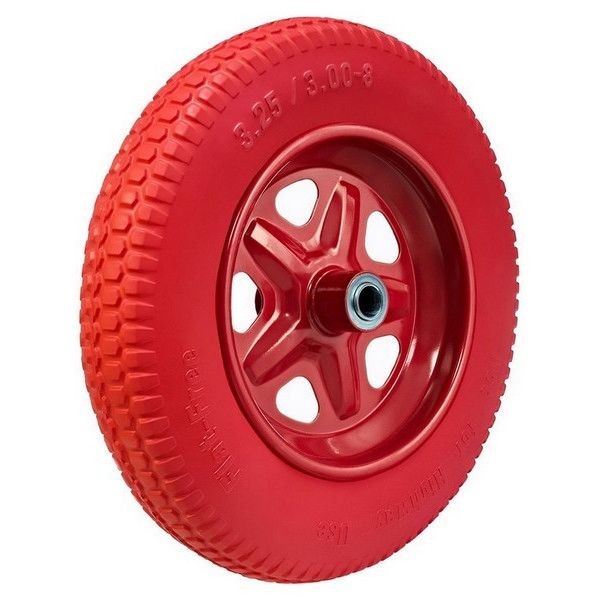 Колесо для тачки PU 700Р/4562Р D20/90 365 мм цвет красный