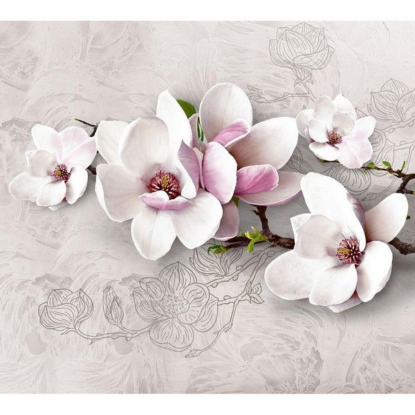 Фотообои DeliceDecor Магнолия М 005 300х270 см