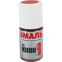 Эмаль автомобильная Kudo с кисточкой, цвет рубин, 15 мл