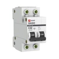 Выключатель автоматический EKF Basic mcb4729-2-32C 2Р 230В 32А
