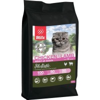 Сухой корм для кошек BLITZ Holistic 891 Adult CAT CHICKEN&LAMB низкозерновой Курица и Ягненок 5 кг