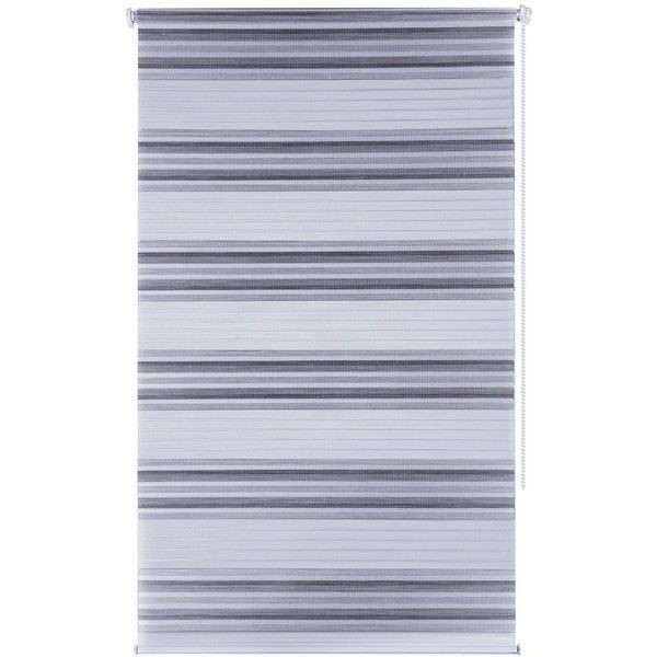 Штора рулонная день-ночь Miamoza 60x160 см, цвет серый