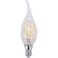 Лампа светодиодная Gauss LED Filament E14 11 Вт свеча на ветру прозрачная 750 лм, нейтральный белый свет