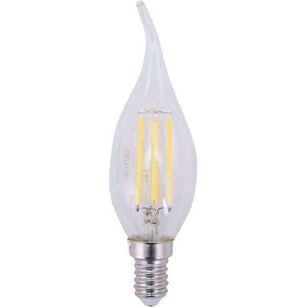 Лампа светодиодная Gauss LED Filament E14 11 Вт свеча на ветру прозрачная 750 лм, нейтральный белый свет
