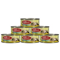 Консервы Berkley Adult для Кошек лосось с рисом №10 100г (6 шт.)