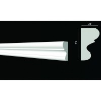 Молдинг стеновой Decor-Dizayn DD607 20х2000 мм дюропласт