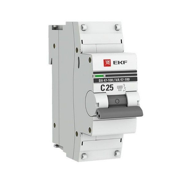 Выключатель автоматический EKF PROxima mcb47100-1-25C-pro 1Р 230В 25А