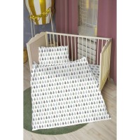 Комплект постельного белья Amarobaby Leaves AMARO-3003-СCL, 3 предмета