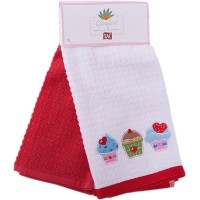 Набор кухонных полотенец TAC Three Cup Cake, 2 шт