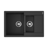 Кухонная мойка OMOIKIRI Daisen 78-2-BL 78х51см искусственный гранит/черный