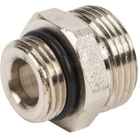 Ниппель переходной Valtec 1/2 "34;, евроконус, наружная резьба, никелированная латунь VTr.580.NE.040E