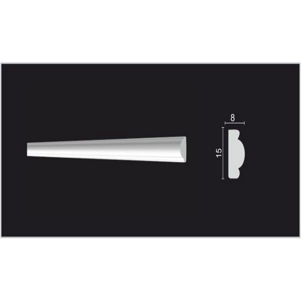 Молдинг стеновой Decor-Dizayn 130A 8х2000 мм дюропласт
