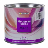 Краска Лакра МА-15 цвет белый 1.9 кг