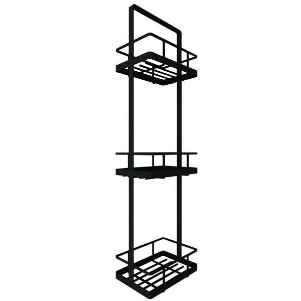 Полка-остров для ванной переносная Март Island 18x12x65.5 см металл цвет чёрный